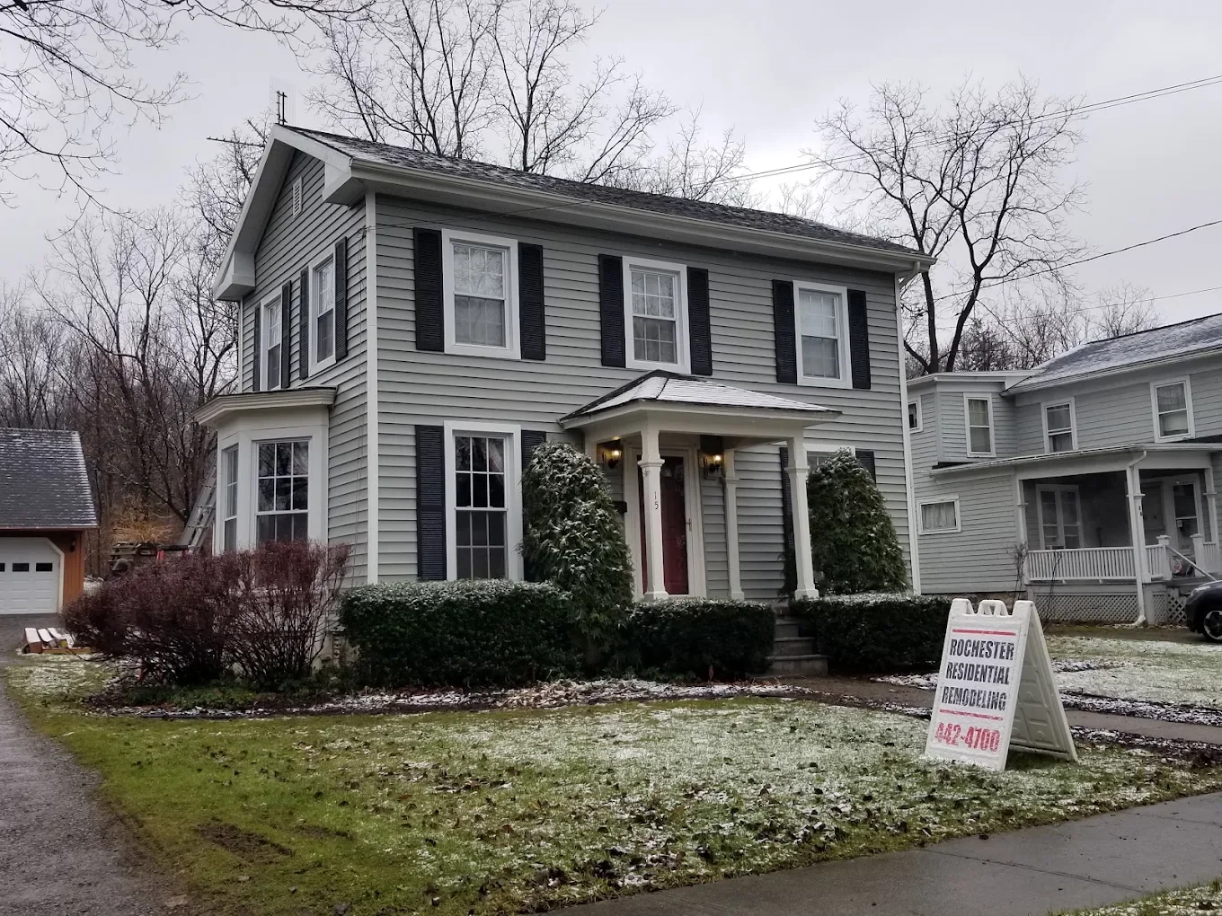 Renovated two-story home exterior